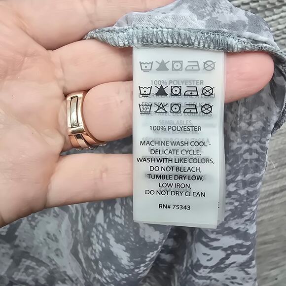 Rachel Zoe Kimono Swim Coverup Womens One Size Grey Snakeskin Animal Print Sheer - Picture 4 of 6